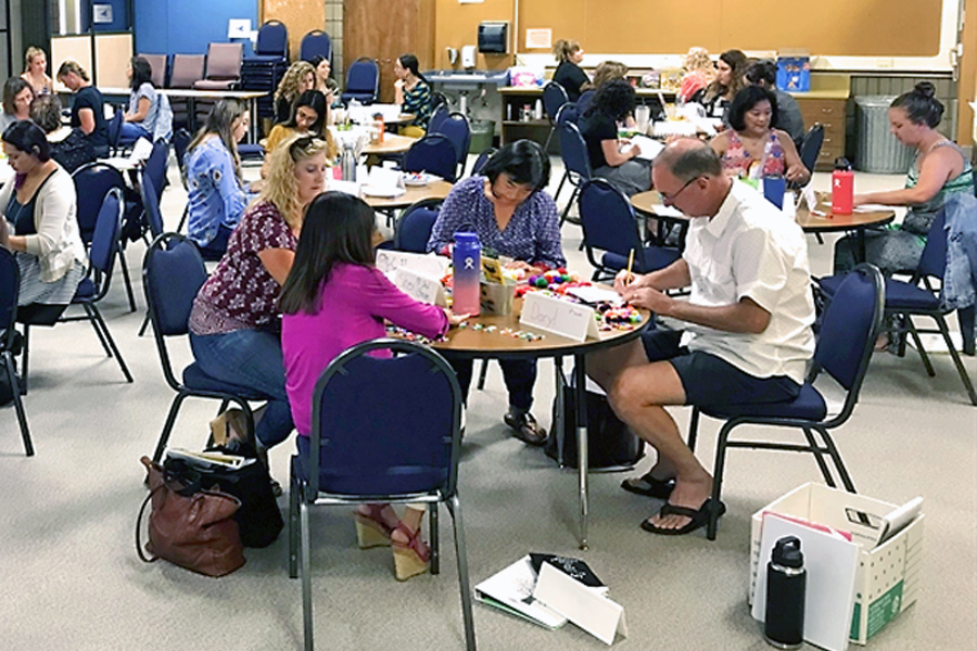 Math Teachers in Workshop