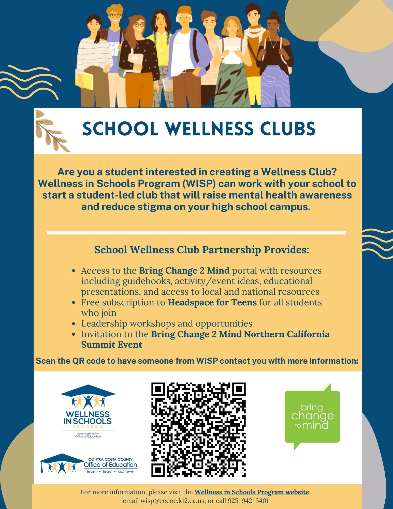 School Mental Health Clubs Flyer 