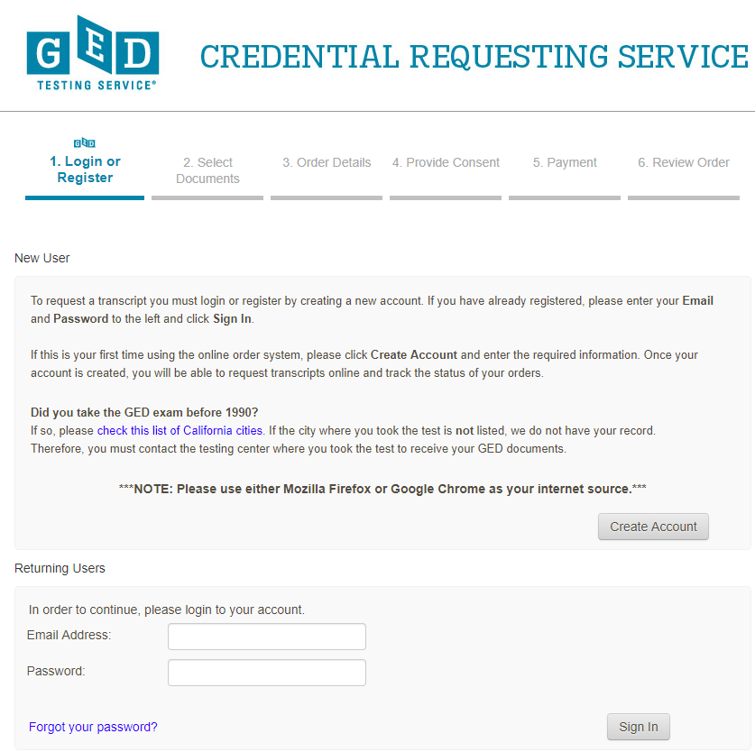 GED screenshot